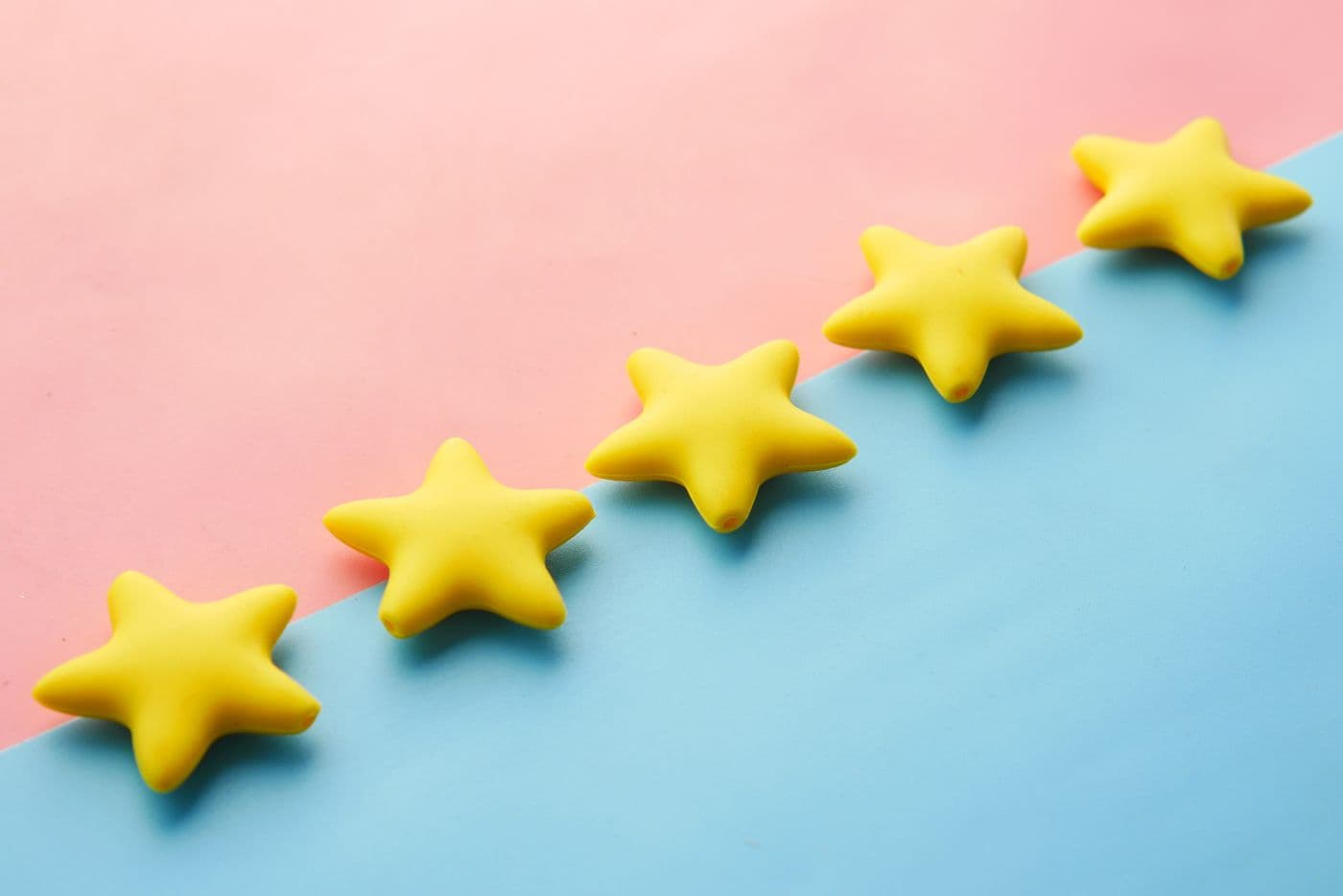 Homeowner leaving a five-star Google review for a roofer on a phone