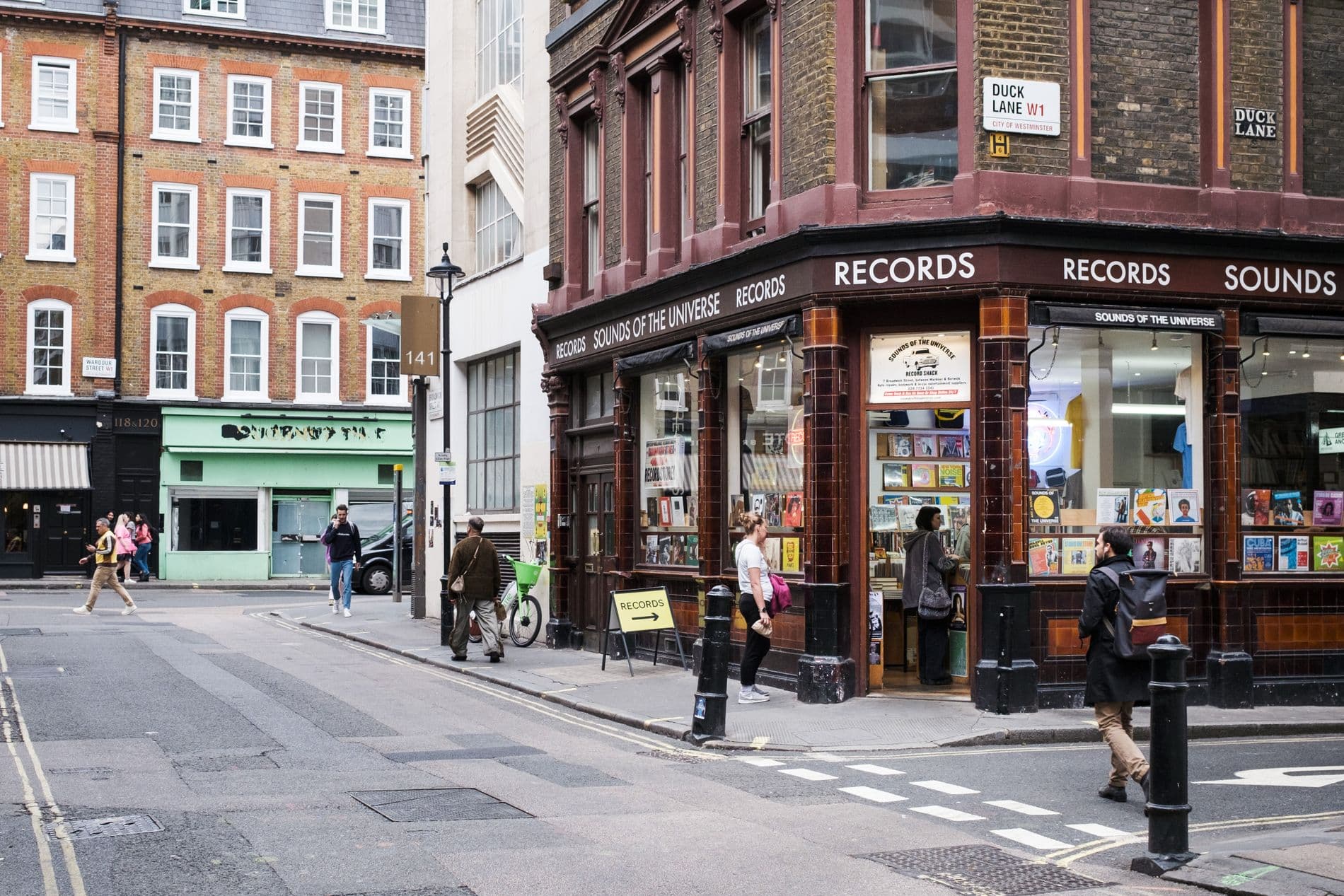 Local shopfront on a London street, found through Google Maps